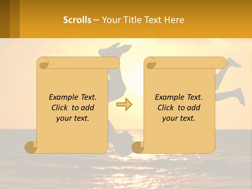 Little Horizon Sun PowerPoint Template