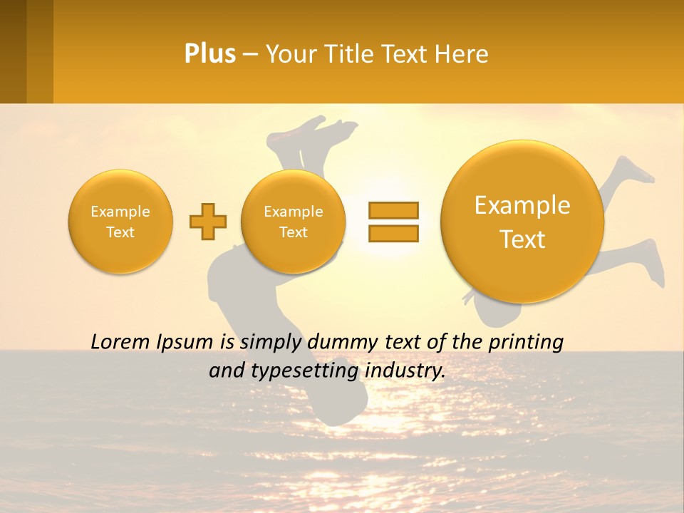 Little Horizon Sun PowerPoint Template
