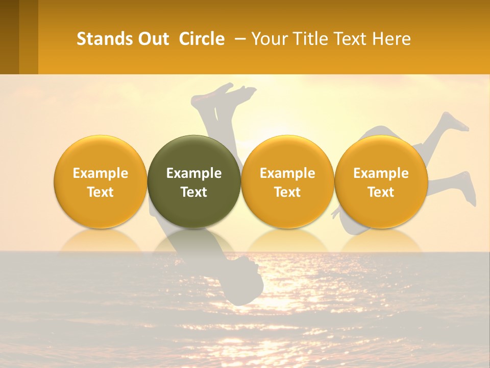 Little Horizon Sun PowerPoint Template