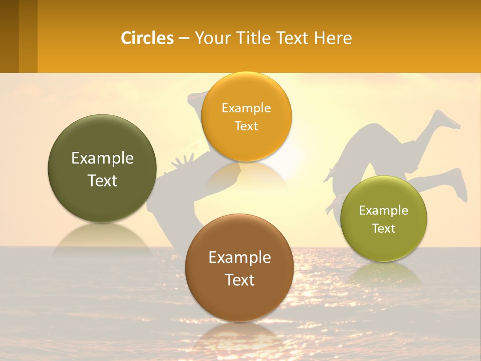 Little Horizon Sun PowerPoint Template