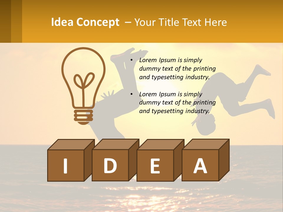 Little Horizon Sun PowerPoint Template