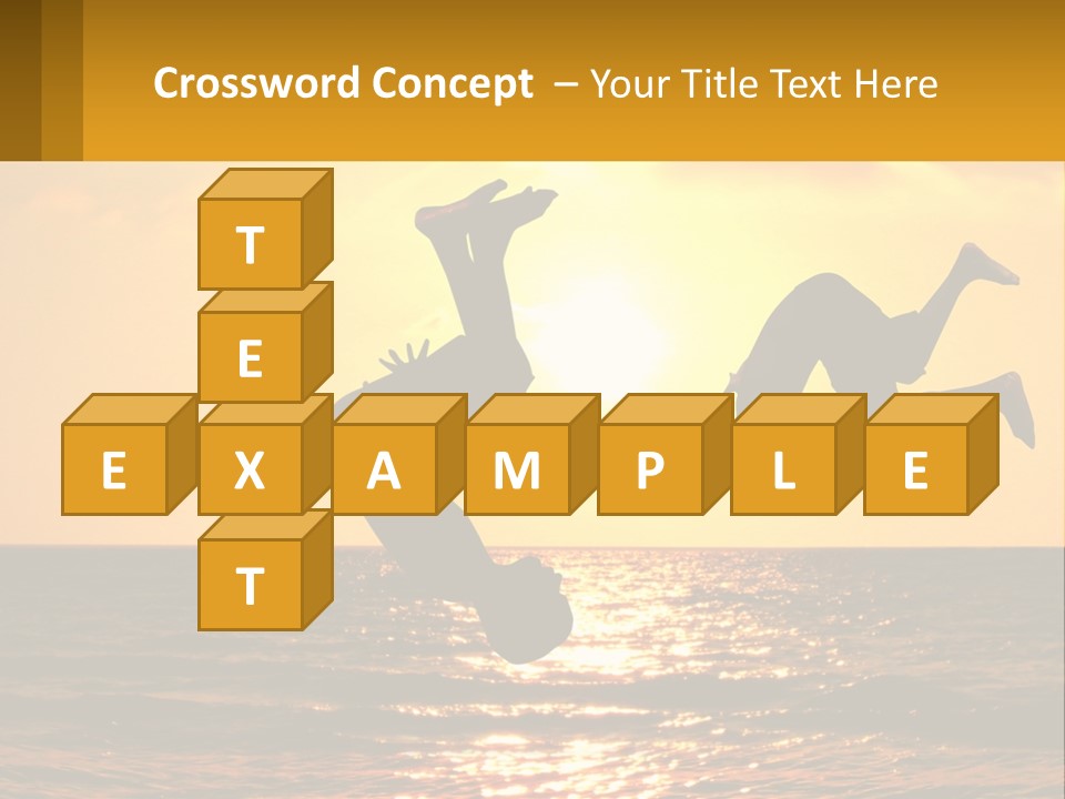 Little Horizon Sun PowerPoint Template