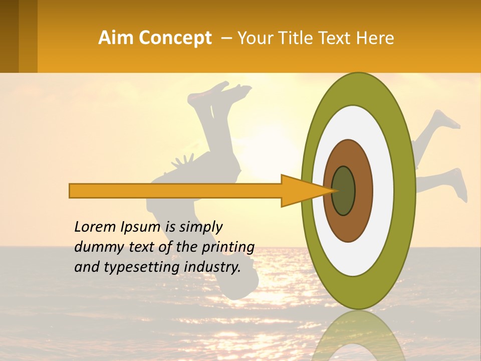 Little Horizon Sun PowerPoint Template