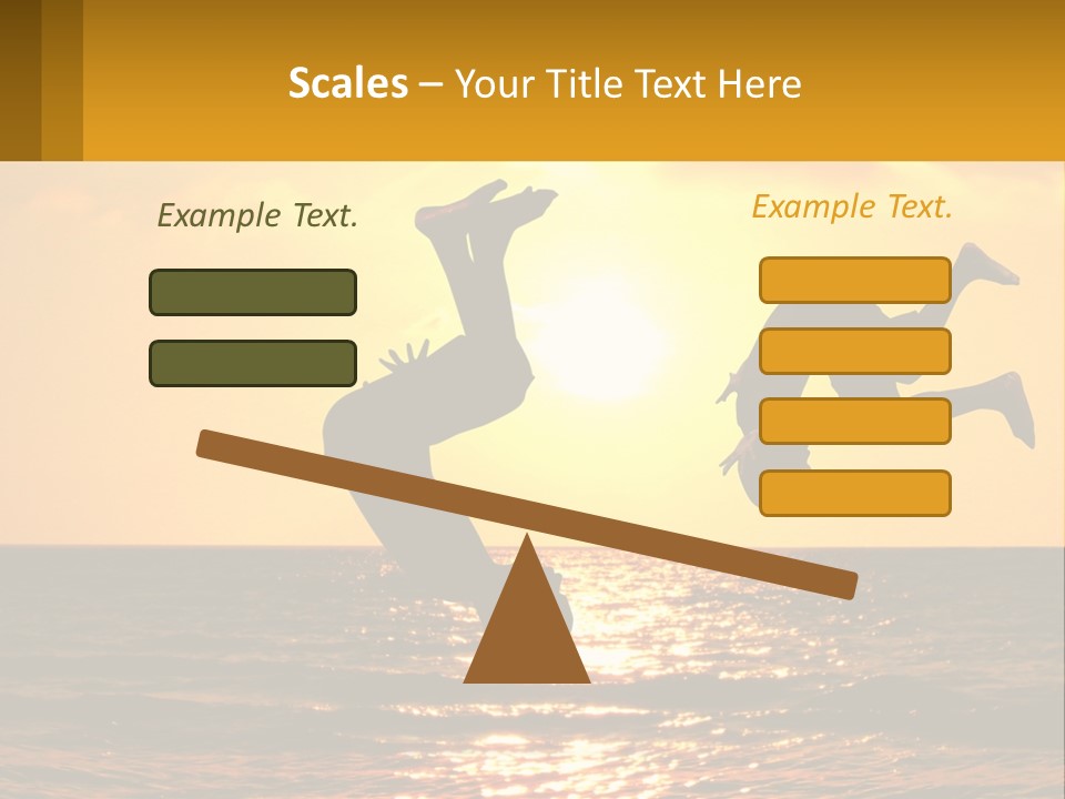 Little Horizon Sun PowerPoint Template