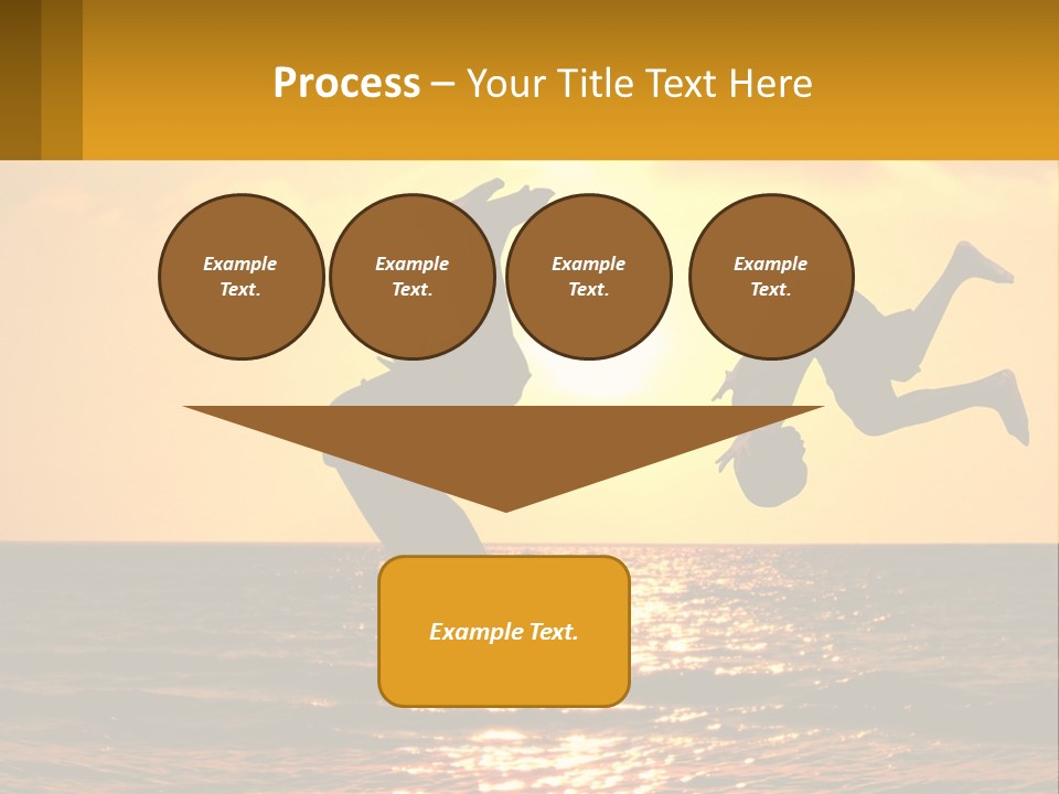 Little Horizon Sun PowerPoint Template