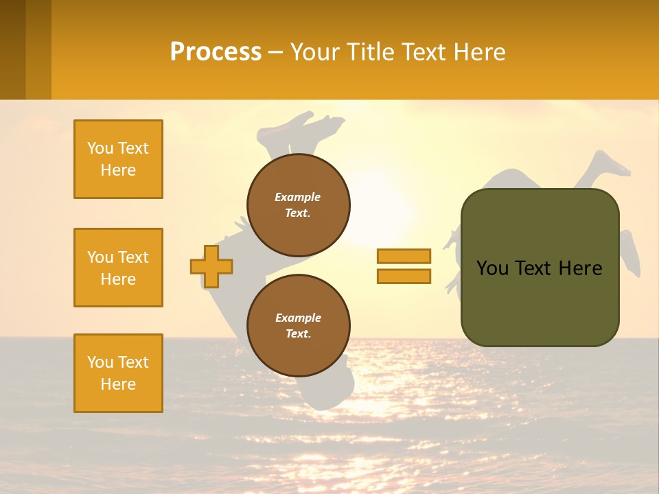Little Horizon Sun PowerPoint Template