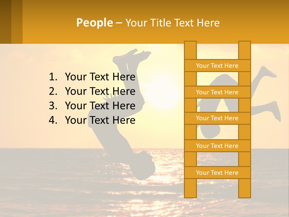 Little Horizon Sun PowerPoint Template