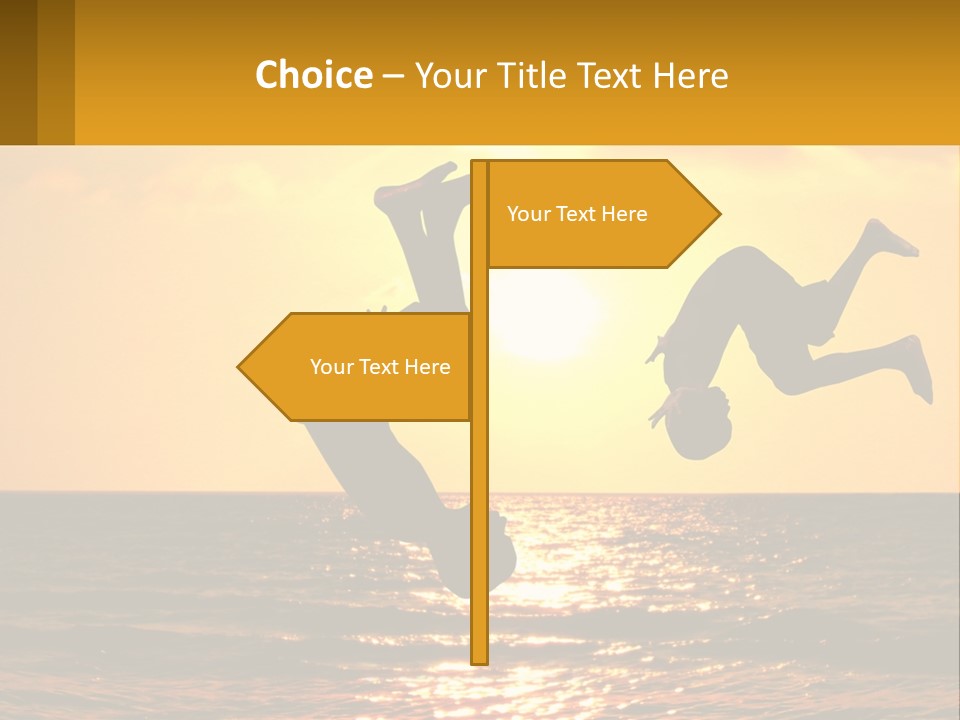 Little Horizon Sun PowerPoint Template