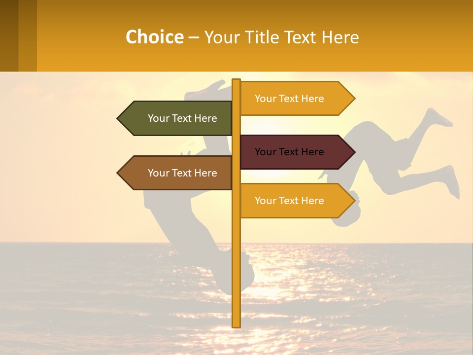 Little Horizon Sun PowerPoint Template