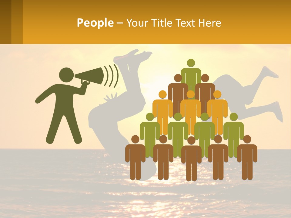 Little Horizon Sun PowerPoint Template