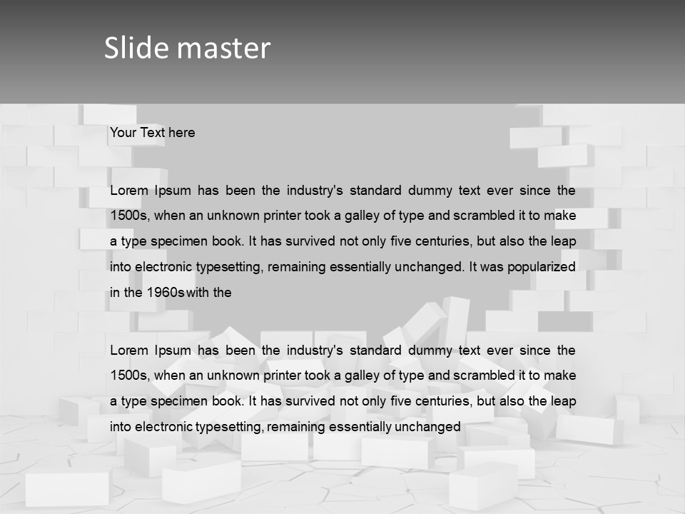 Black Raze Break PowerPoint Template