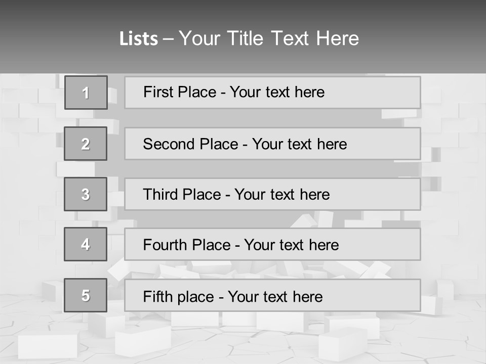 Black Raze Break PowerPoint Template