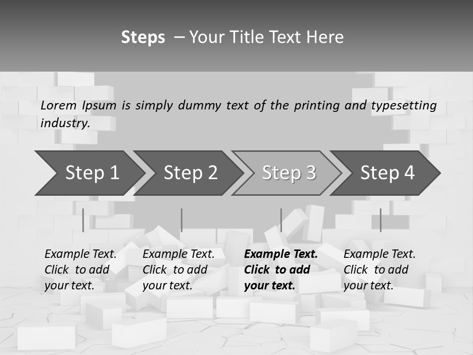 Black Raze Break PowerPoint Template