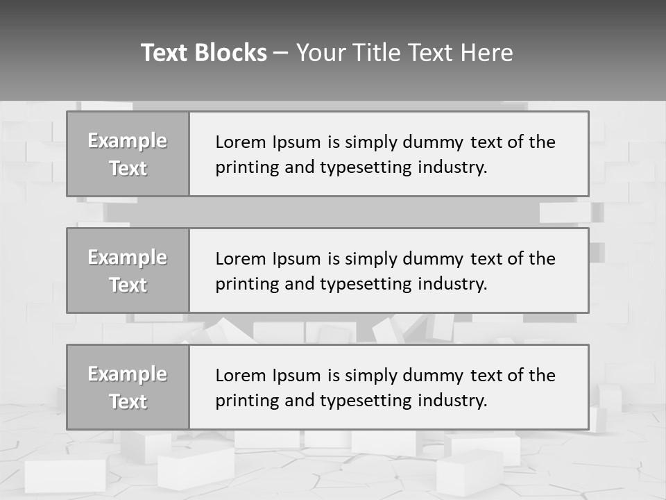 Black Raze Break PowerPoint Template