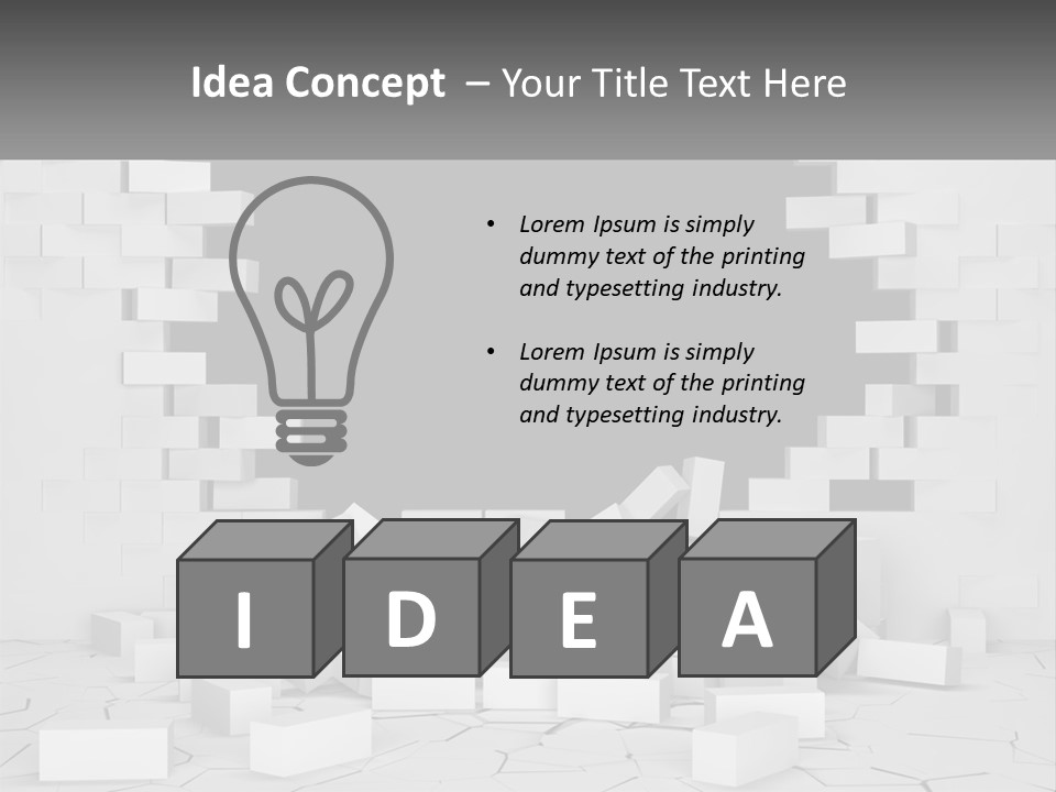 Black Raze Break PowerPoint Template