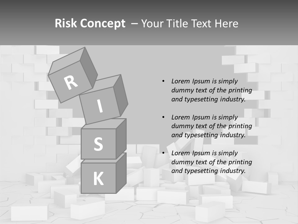 Black Raze Break PowerPoint Template