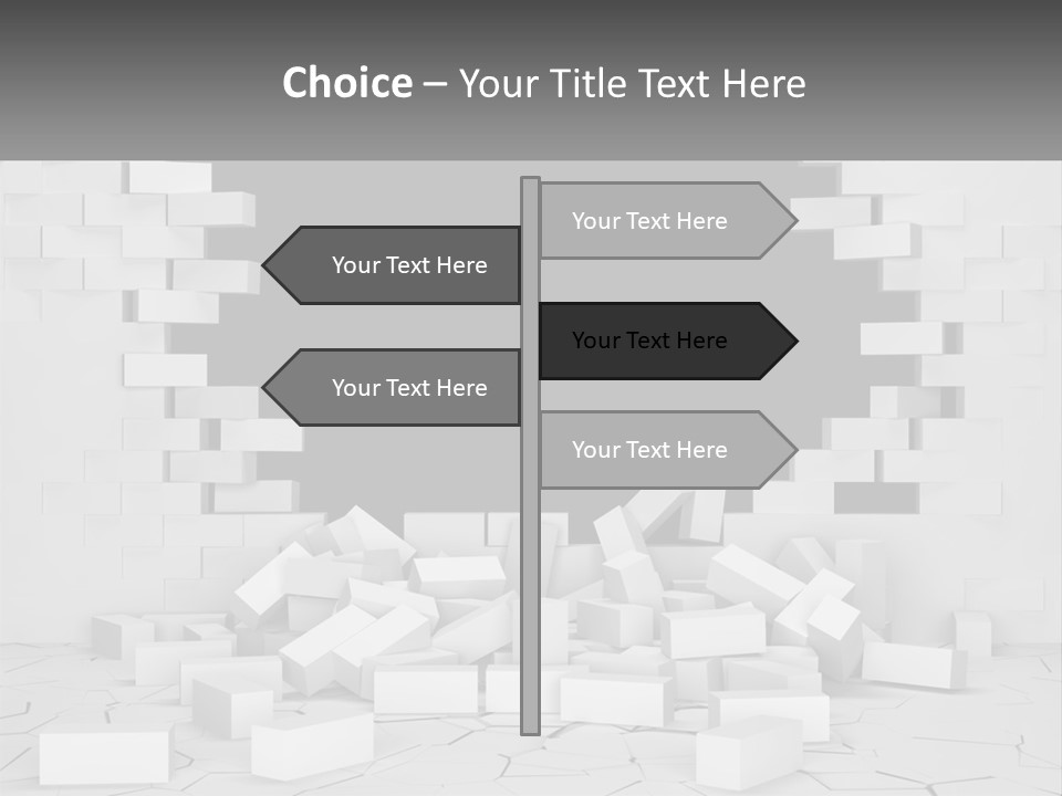 Black Raze Break PowerPoint Template