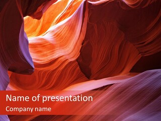 Red Corridor Geology PowerPoint Template