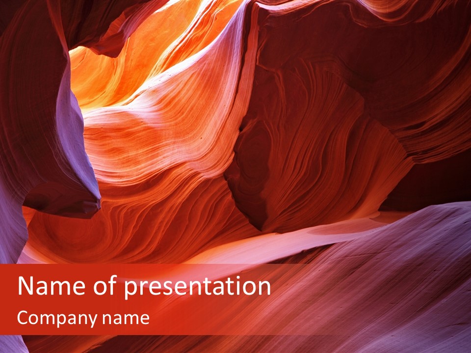 Red Corridor Geology PowerPoint Template