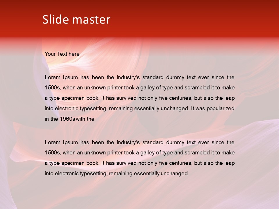 Red Corridor Geology PowerPoint Template