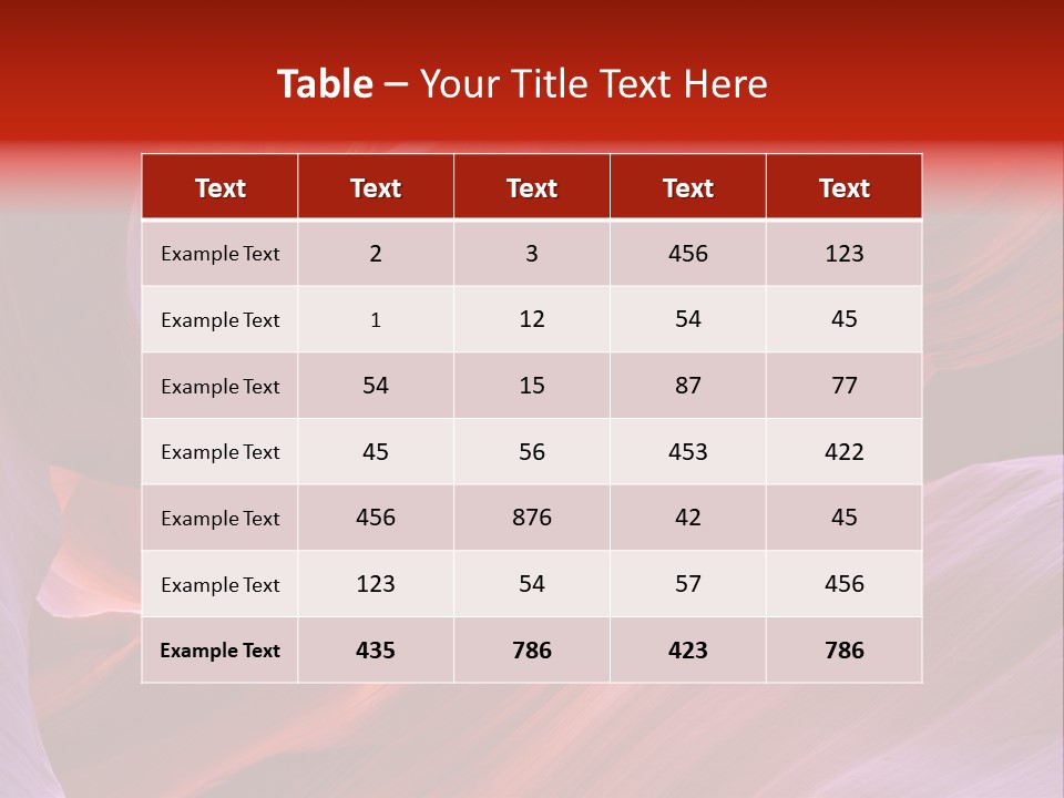 Red Corridor Geology PowerPoint Template