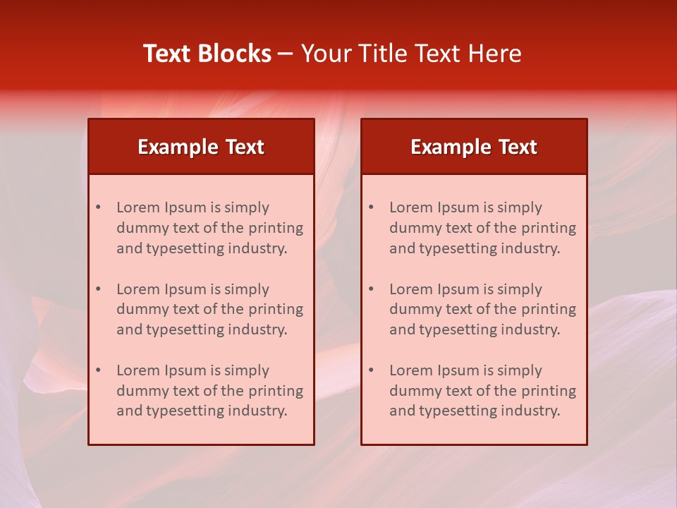 Red Corridor Geology PowerPoint Template