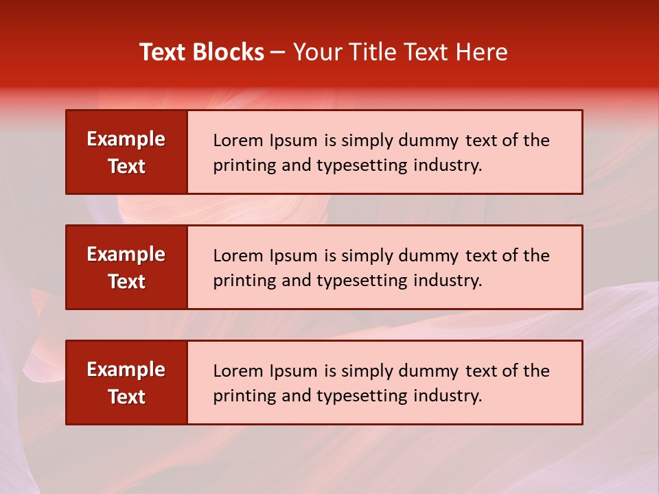 Red Corridor Geology PowerPoint Template