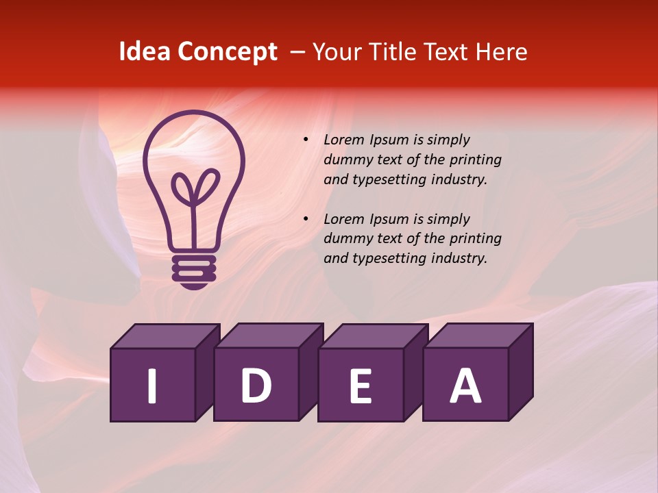 Red Corridor Geology PowerPoint Template