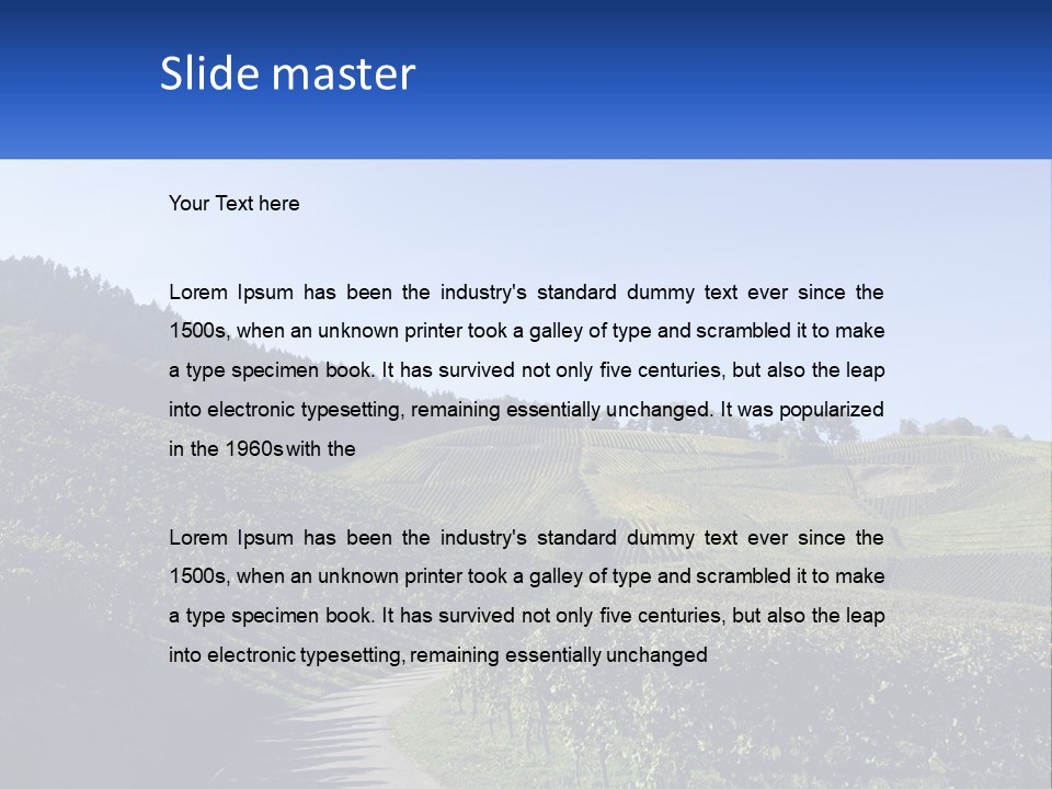 Summer Sunlight Forest PowerPoint Template