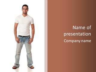 Young Adult Casual White PowerPoint Template