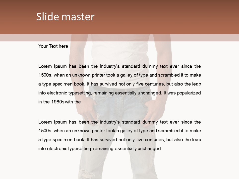 Young Adult Casual White PowerPoint Template