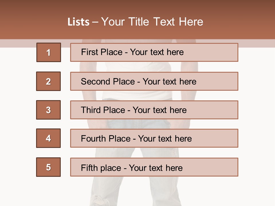 Young Adult Casual White PowerPoint Template
