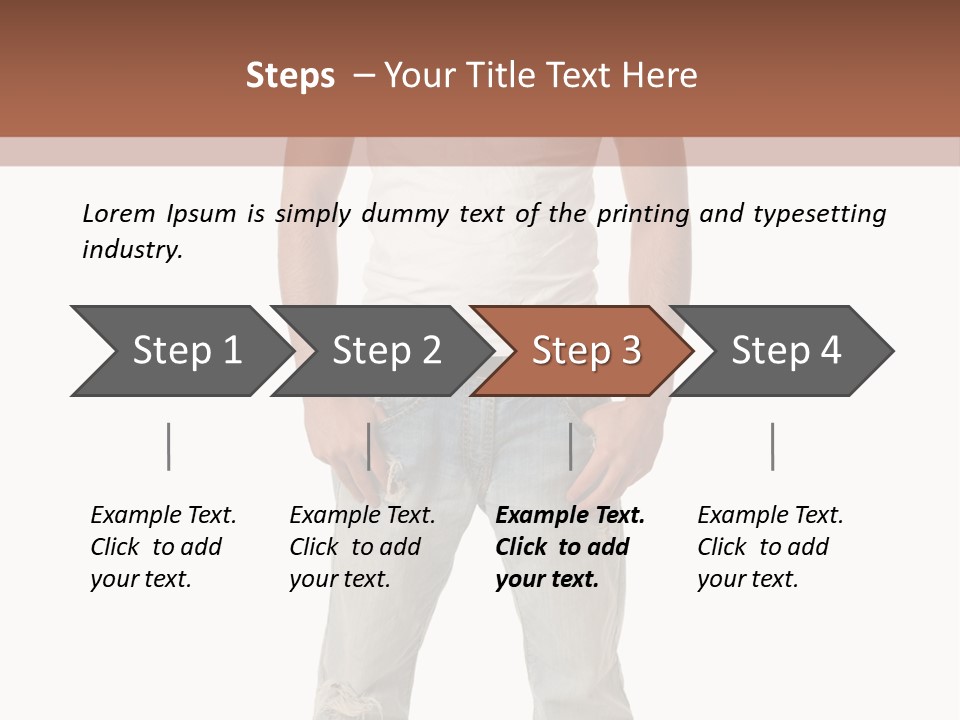 Young Adult Casual White PowerPoint Template