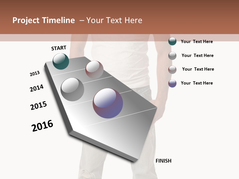 Young Adult Casual White PowerPoint Template