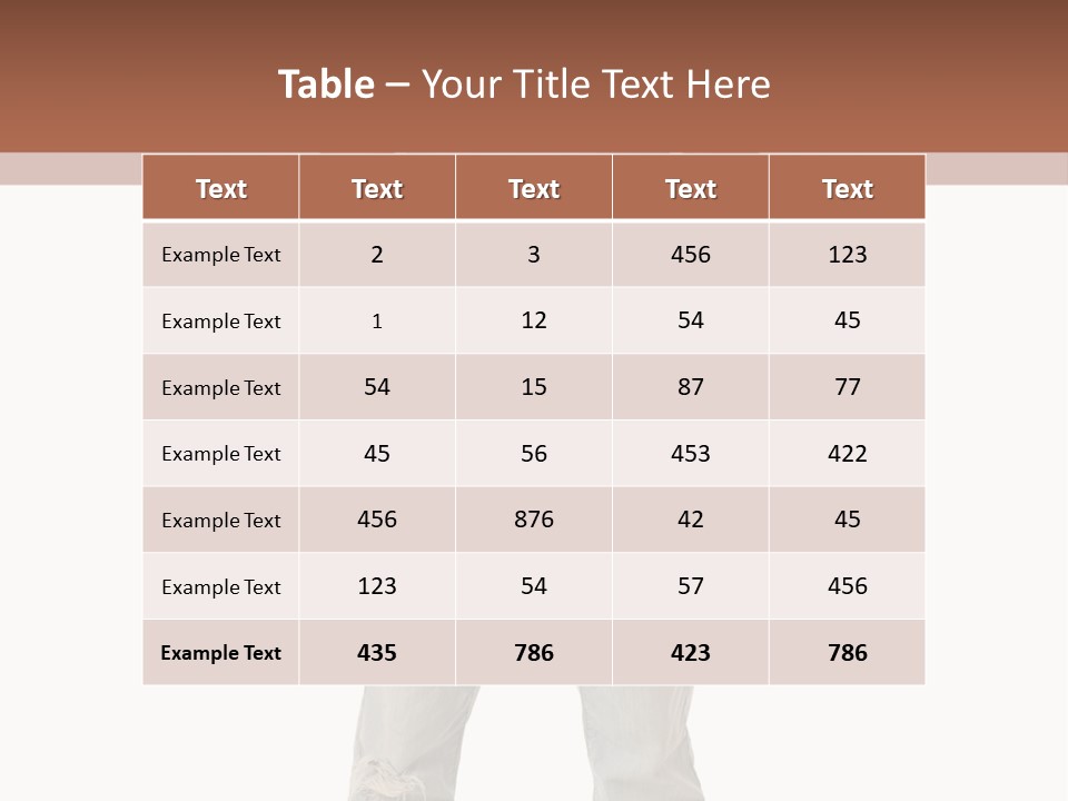 Young Adult Casual White PowerPoint Template