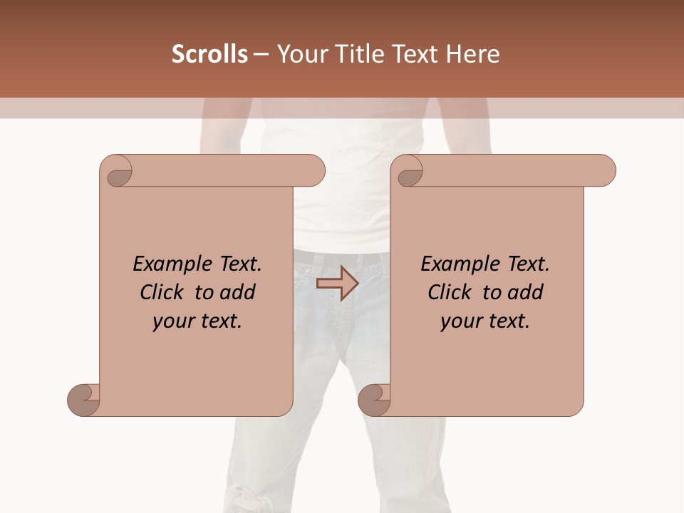 Young Adult Casual White PowerPoint Template