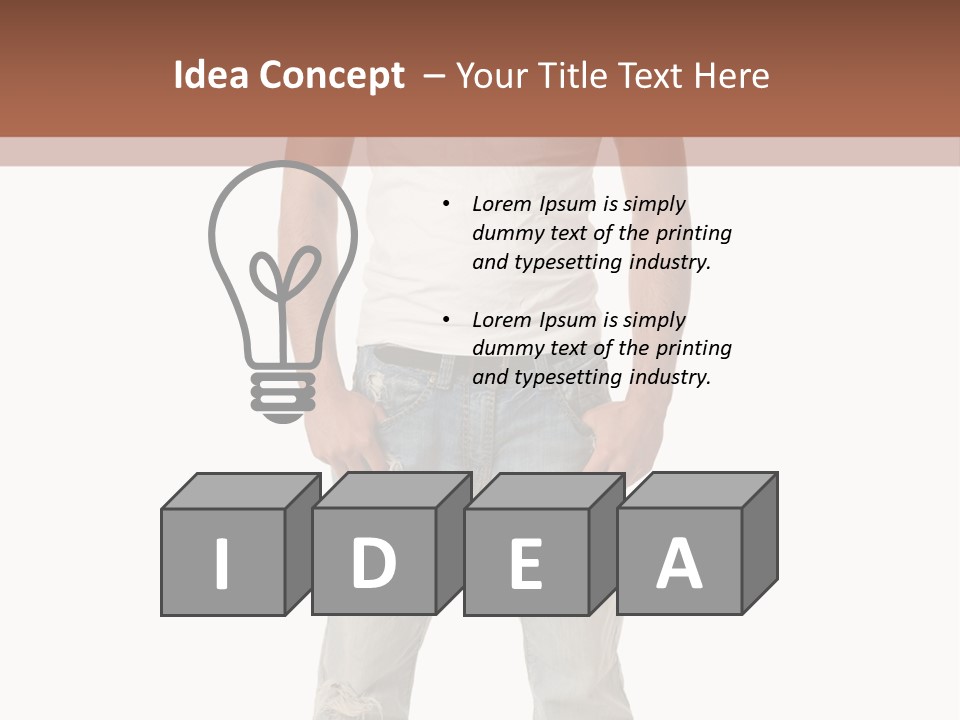 Young Adult Casual White PowerPoint Template