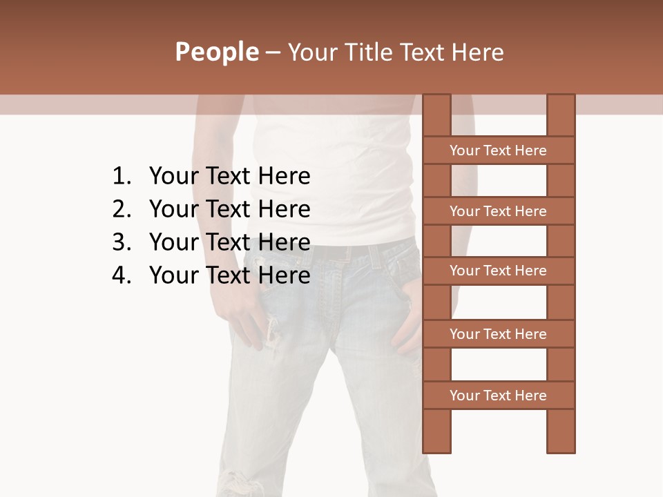Young Adult Casual White PowerPoint Template