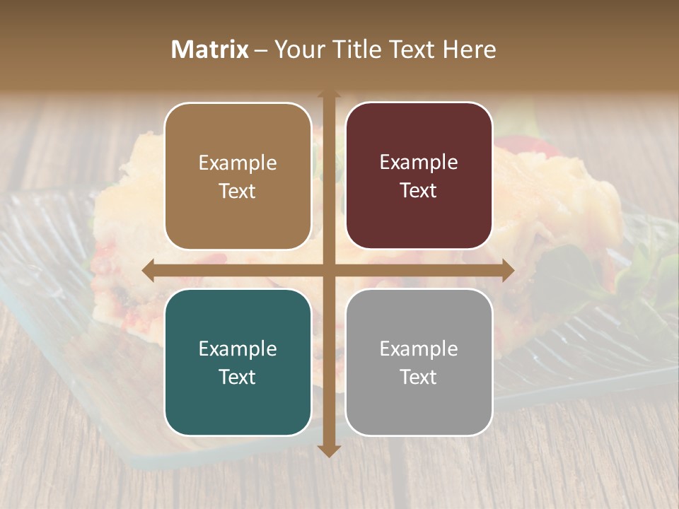 Baked Gratin Vegetable PowerPoint Template