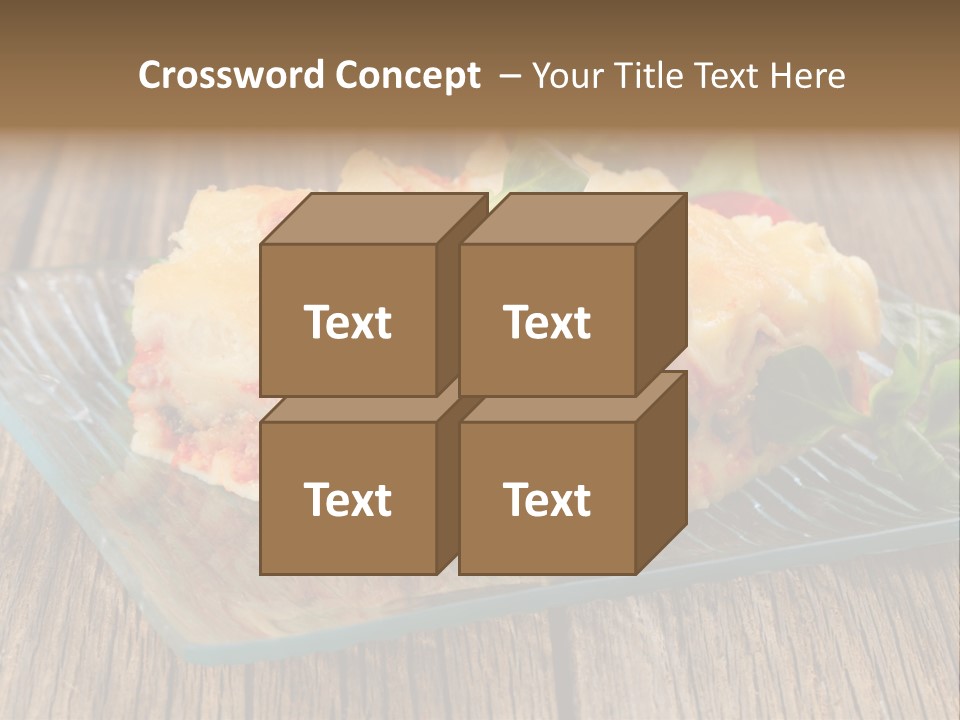 Baked Gratin Vegetable PowerPoint Template