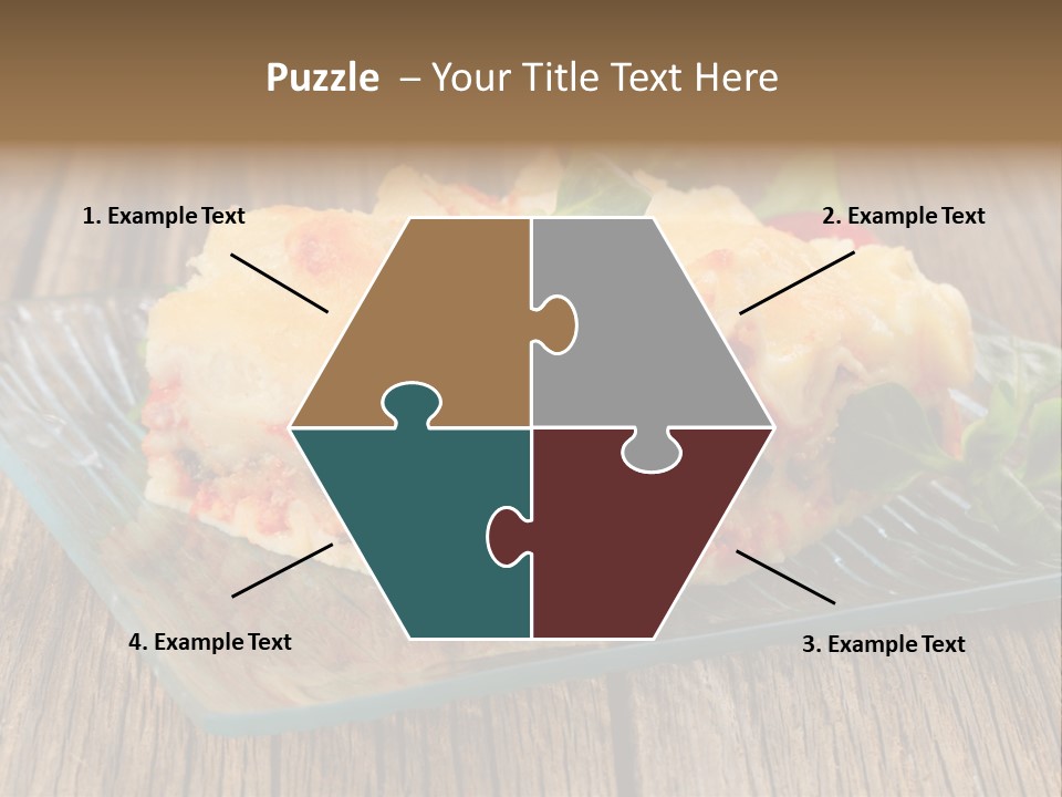 Baked Gratin Vegetable PowerPoint Template