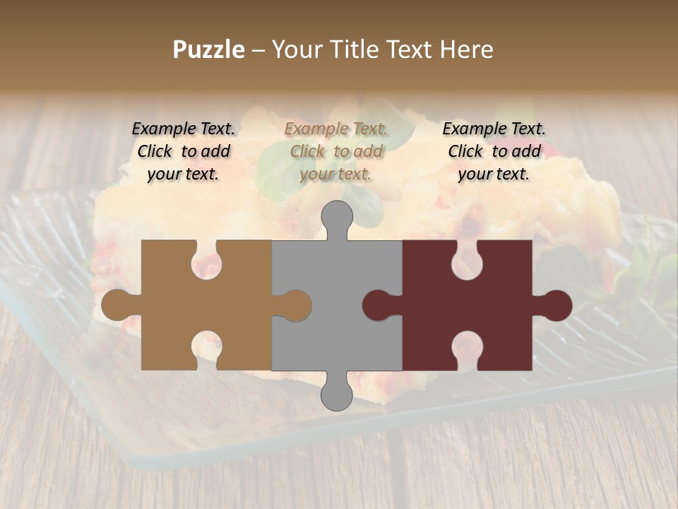 Baked Gratin Vegetable PowerPoint Template