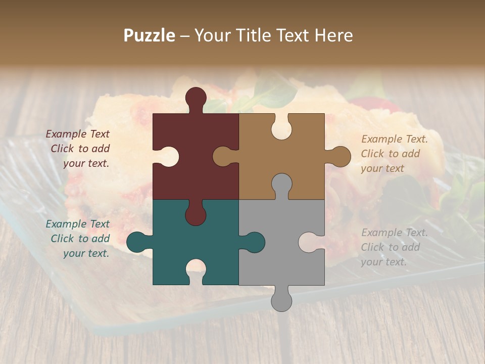 Baked Gratin Vegetable PowerPoint Template