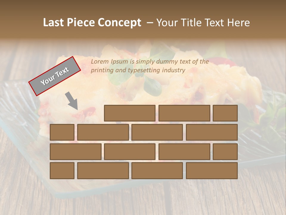 Baked Gratin Vegetable PowerPoint Template