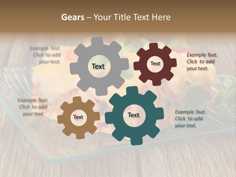 Baked Gratin Vegetable PowerPoint Template