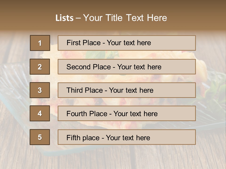Baked Gratin Vegetable PowerPoint Template