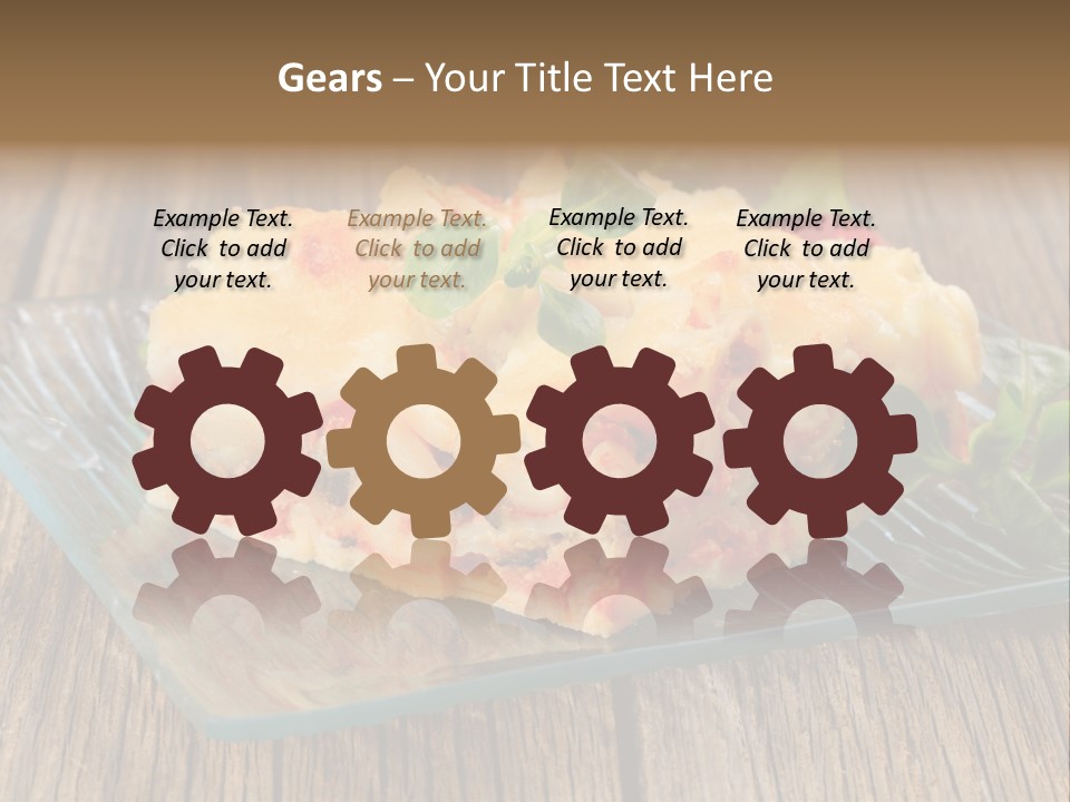 Baked Gratin Vegetable PowerPoint Template