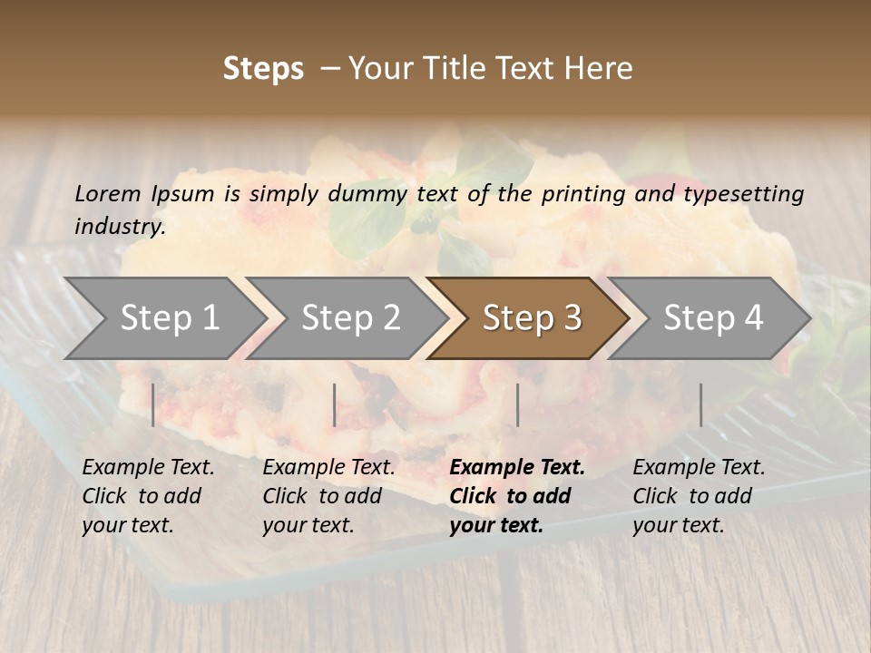 Baked Gratin Vegetable PowerPoint Template