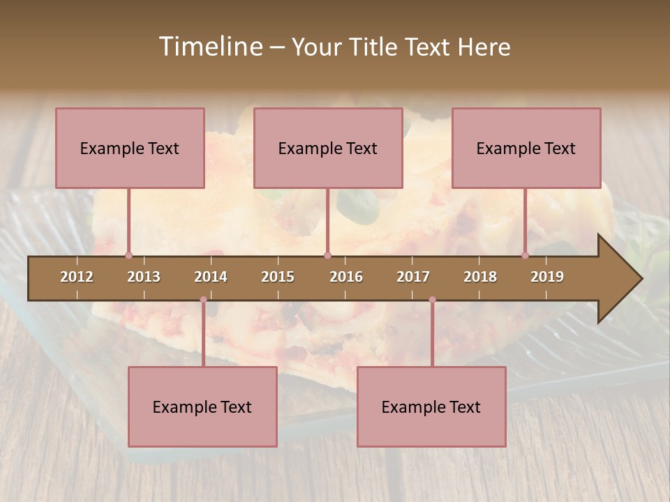 Baked Gratin Vegetable PowerPoint Template