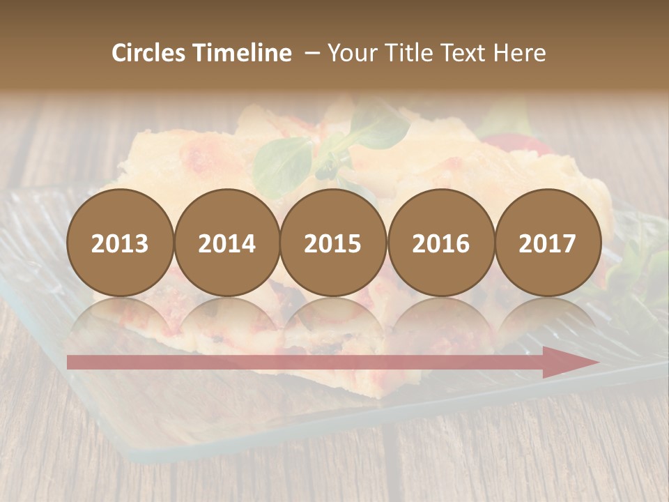 Baked Gratin Vegetable PowerPoint Template